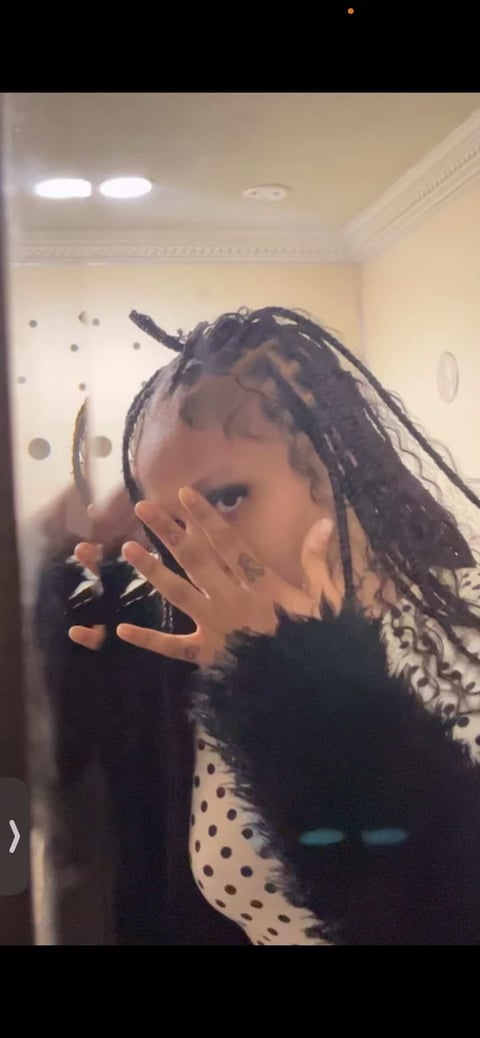 Child with braids